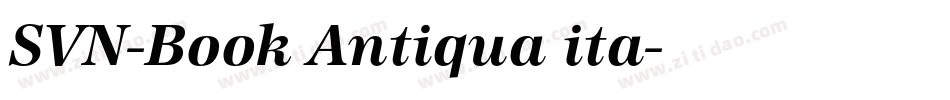 SVN-Book Antiqua ita字体转换